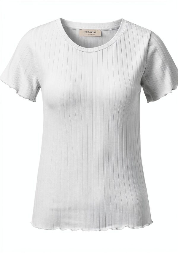 NOS EV Rib Shirt Damen T-Shirt Pull-On Handwäsche-0