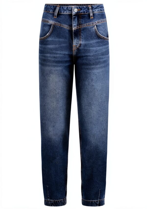 Rich Royal Damen Jeans Dunkelblau Denim Alltag-0