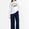 Rich Royal Damen Top Weiß Bequem Sportlich Alltag-1