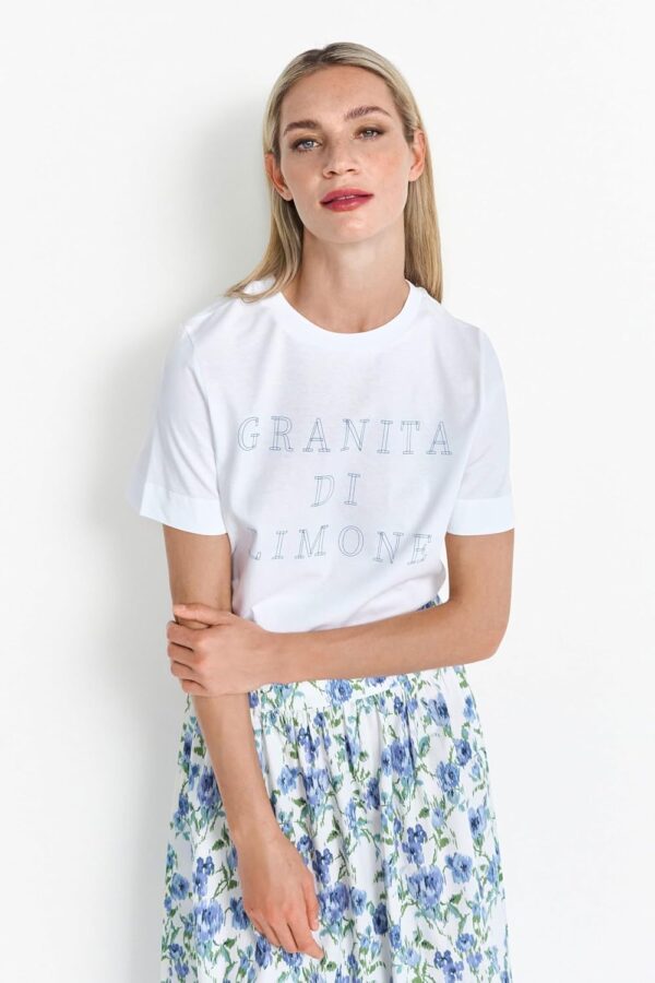 Damen T-Shirt Rich Royal Leicht Oversized Casual-4