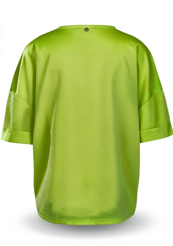 Langarm Oversized Bluse Knopfverschluss Damen Mode-1