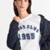 Rich Royal Damen Top Weiß Bequem Sportlich Alltag-4