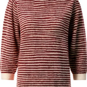 RICHROYAL Bluse Puffärmel Kastiger Schnitt Bordeaux Damen-0