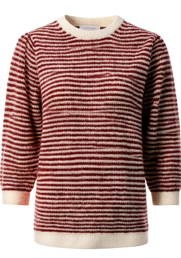 RICHROYAL Bluse Puffärmel Kastiger Schnitt Bordeaux Damen-0