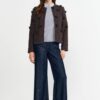 Rich Royal Bluse Damen Elegant Hochwertig Dark Chocolate-1