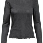 Bestseller Damen Bluse Langarm Rüschen Normal geschnitten-0