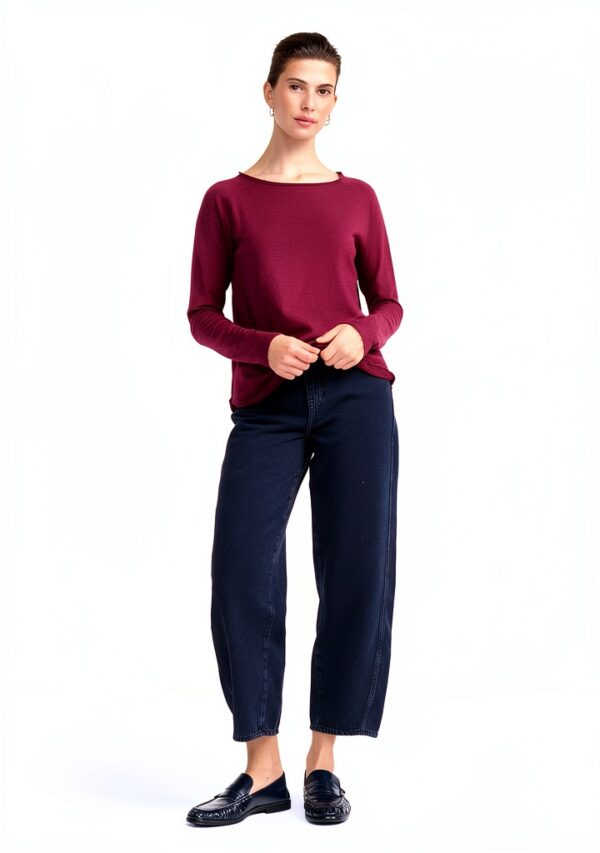 Damen Langarm Shirt Rich&Royal Baumwolle Casual Crew-1