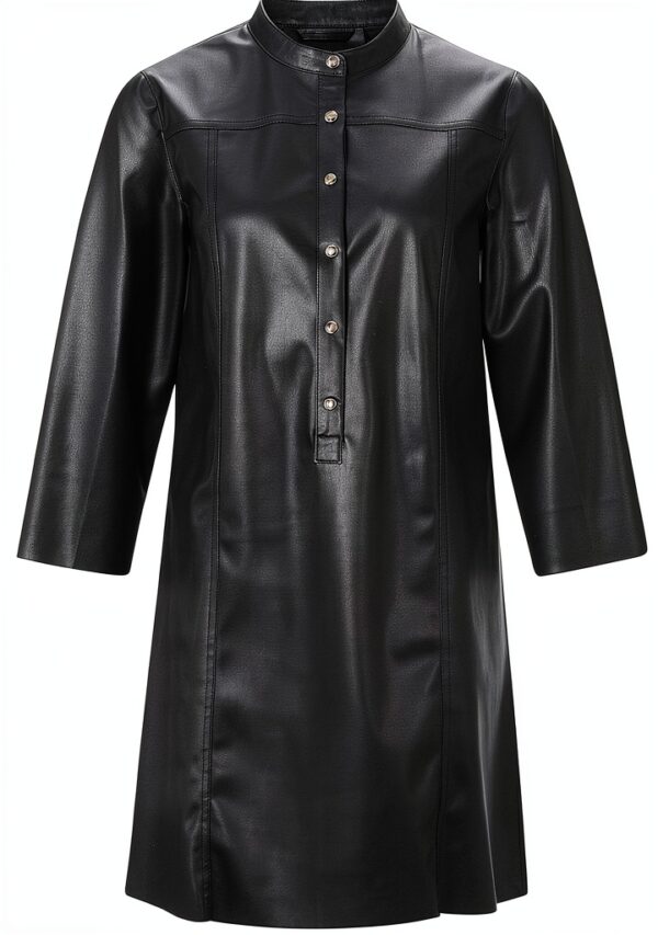 Rich Royal Lederkleid Cocktailkleid Damen Schwarz Gr 40