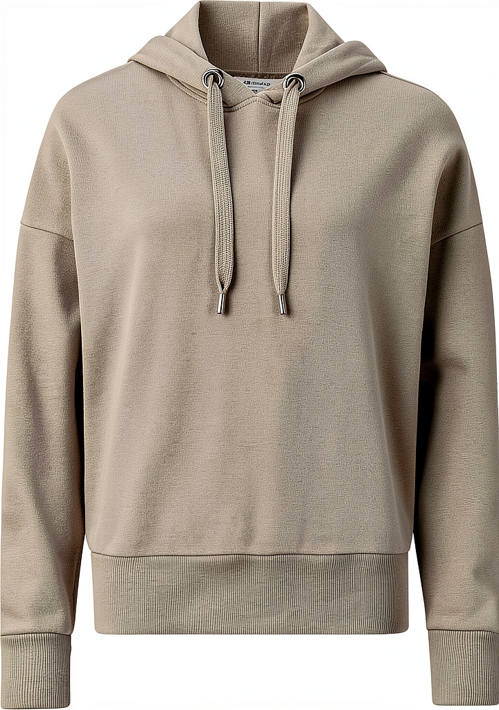 Rich Royal Damen Hoodie in Grau, Größe L, von vorne