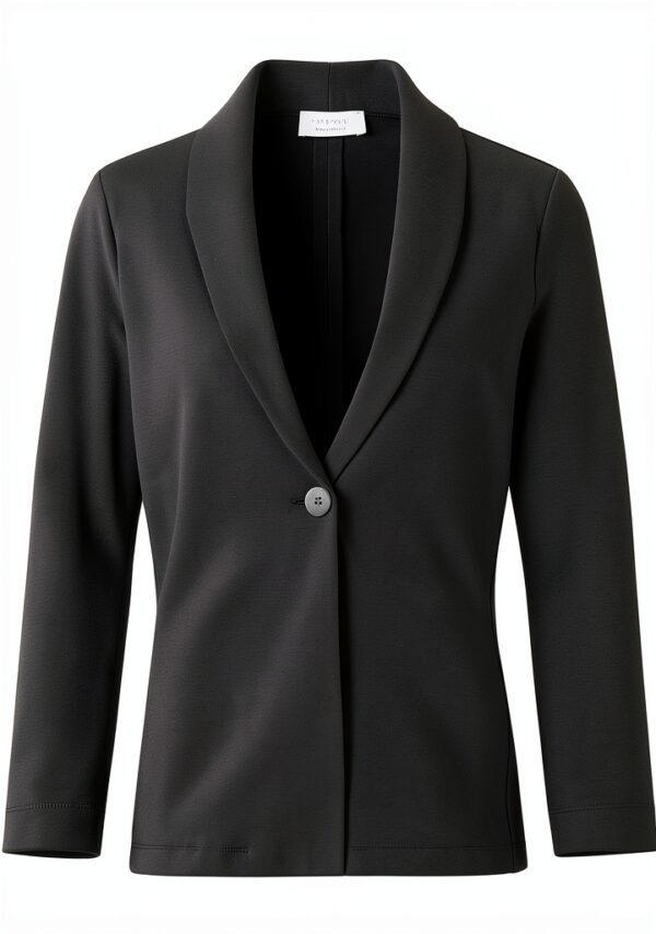 Rich&Royal Damen Blazer EcoVero Jersey Schwarz L