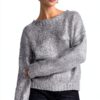 Damen Pullover Rich&Royal Kastiger Schnitt Metal Foil-1