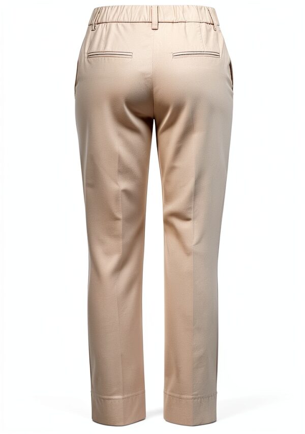 rich&royal Damen Chino Hose Beige Grün Knopf Reißverschluss-1