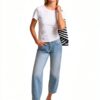 NOS EV Rib Shirt Damen T-Shirt Pull-On Handwäsche-1