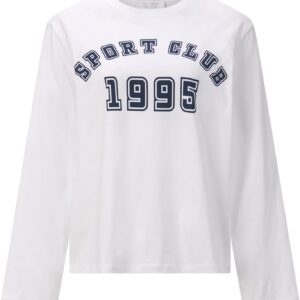 Rich Royal Damen Top Weiß Bequem Sportlich Alltag-0