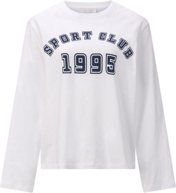Rich Royal Damen Top Weiß Bequem Sportlich Alltag-0
