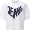 Damen T-Shirt Rich Royal Weiß Hochwertig Modern-0