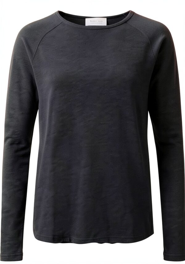 Rich Royal Damen Hemd Bio Jersey Slub Strick Blau Weiß-0