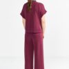 Jersey Culotte Damen RICHROYAL weich bequem Bordeaux-2