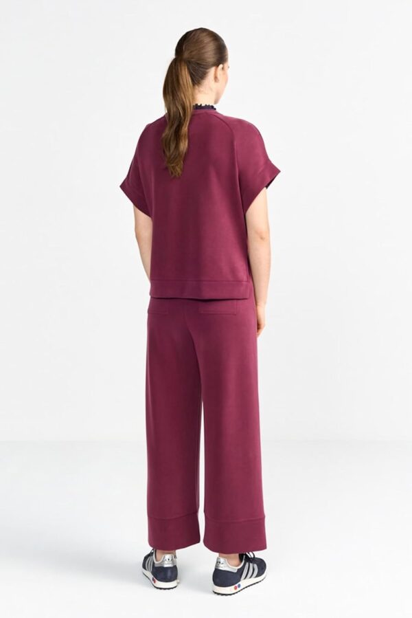 Jersey Culotte Damen RICHROYAL weich bequem Bordeaux-2