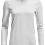 Rich Royal Bio Baumwolle Langarmshirt Damen Rüschen Schwarz-0