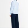 Damen Bluse Rich Royal Rüschen Streifen Skyway Blue-2