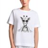 Damen T-Shirt Weiß Rich Royal Hochwertig Stilvoll-2