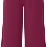 Jersey Culotte Damen RICHROYAL weich bequem Bordeaux-0