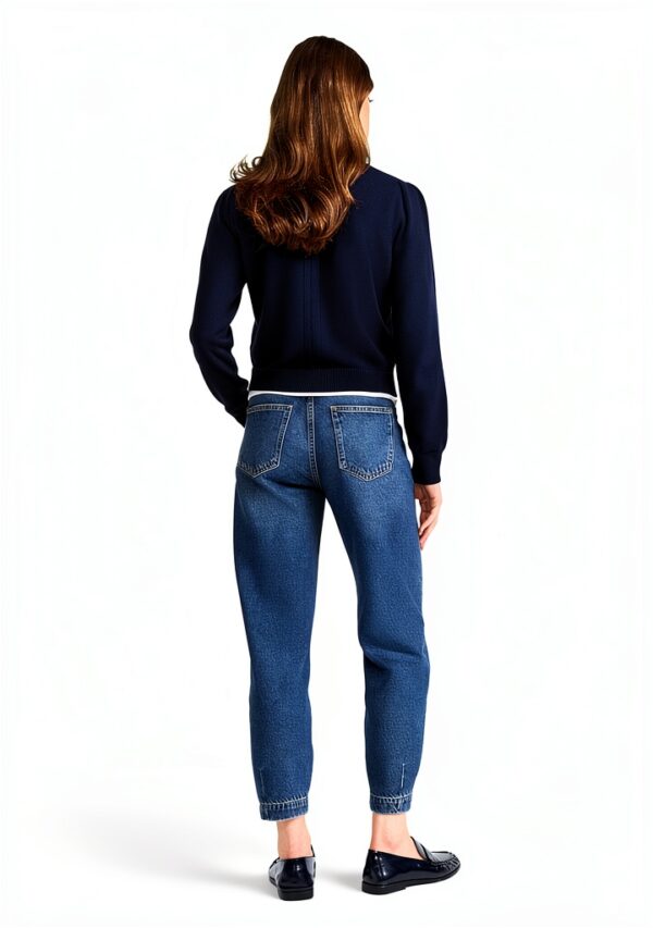 Rich Royal Damen Jeans Dunkelblau Denim Alltag-2