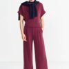Jersey Culotte Damen RICHROYAL weich bequem Bordeaux-1