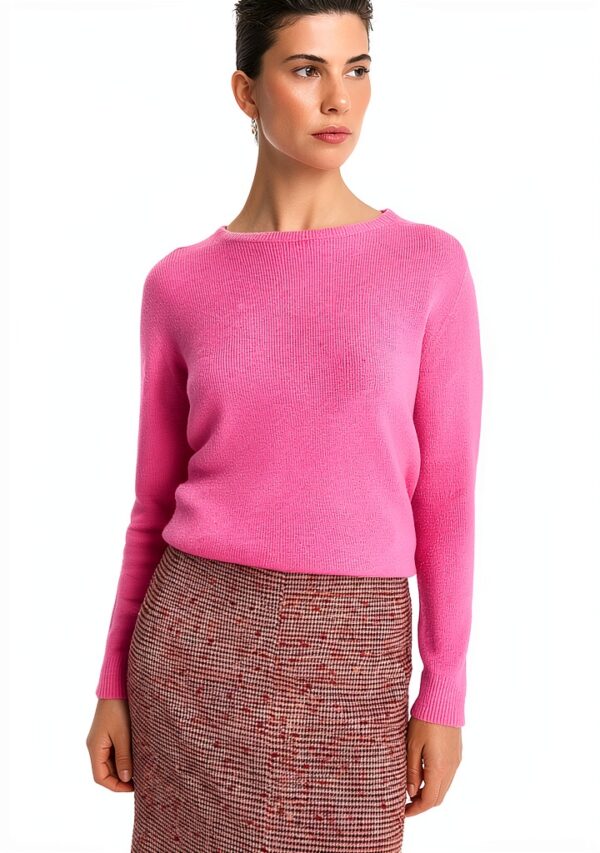 RICHROYAL Damen Kleid Rosa kastiger Schnitt nahtlos-1