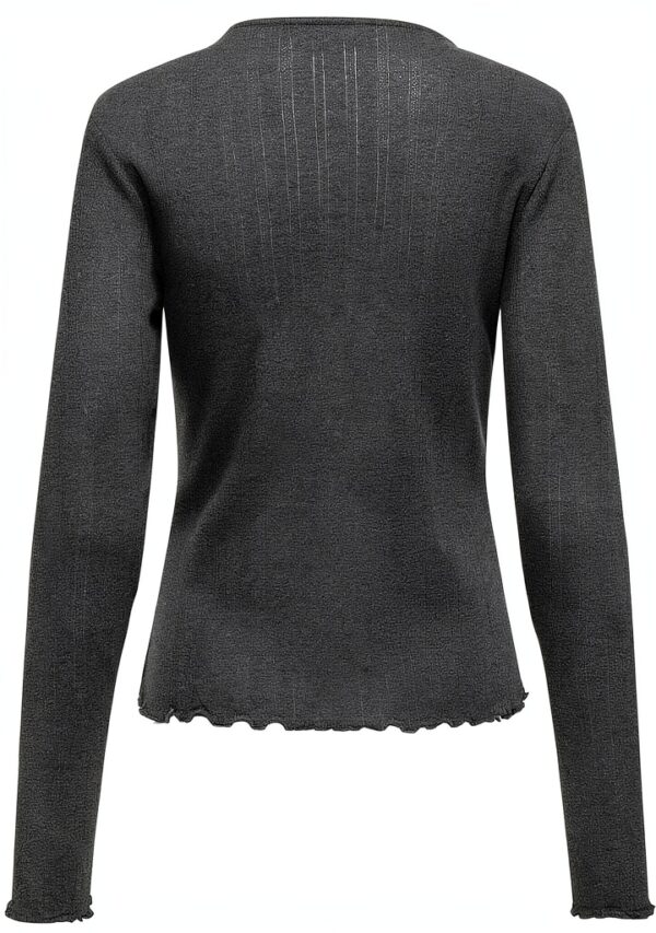Bestseller Damen Bluse Langarm Rüschen Normal geschnitten-3