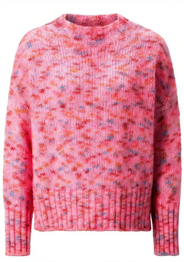 Rich Royal V-Neck Pullover French pink Damen Langarm Strick