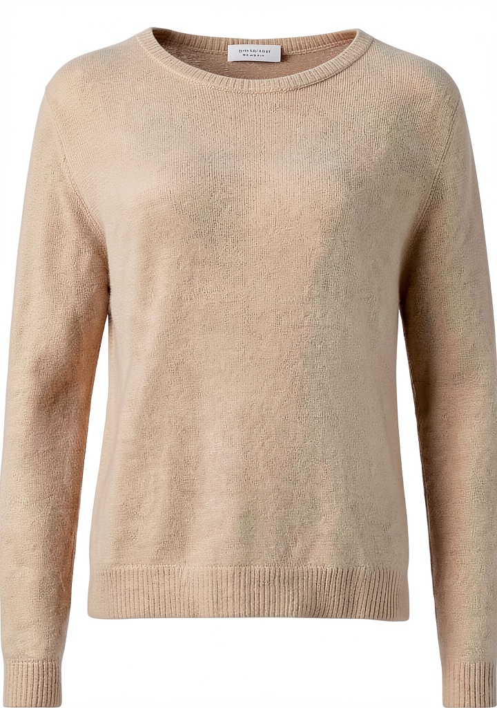 Rich & Royal Sweatshirt in Beige an einer Frau im Freien