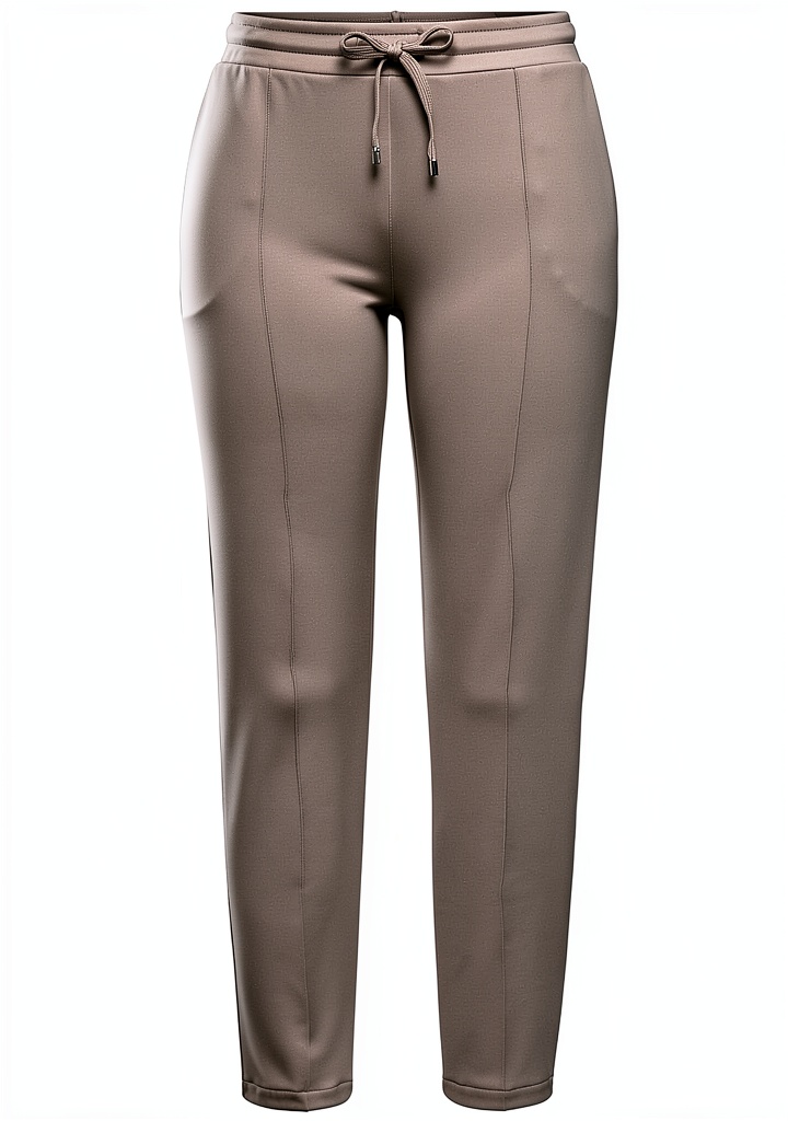 'rich&royal Damen Hose in Beige, getragen im Büro'