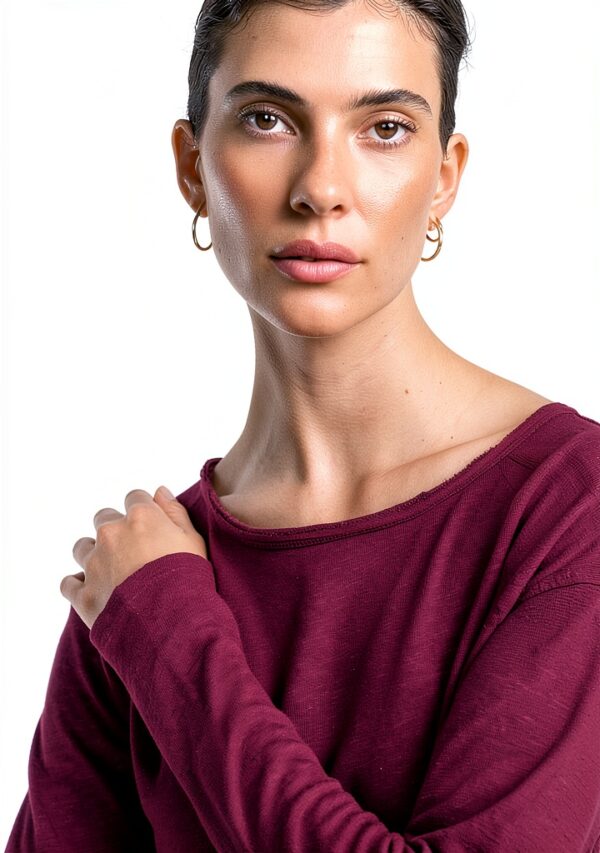 Damen Langarm Shirt Rich&Royal Baumwolle Casual Crew-4
