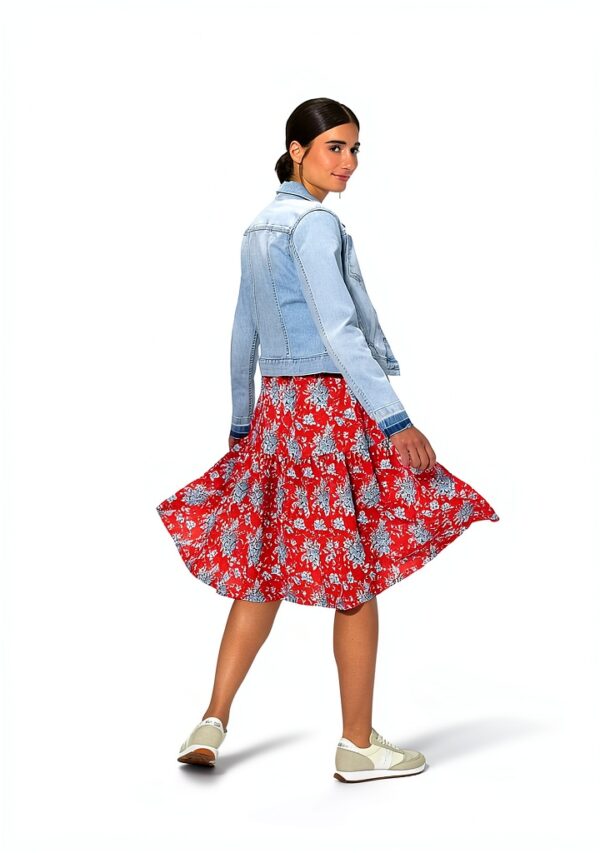 Damenkleid rich&royal Kurzarm Schößchen Rot Sommer-1