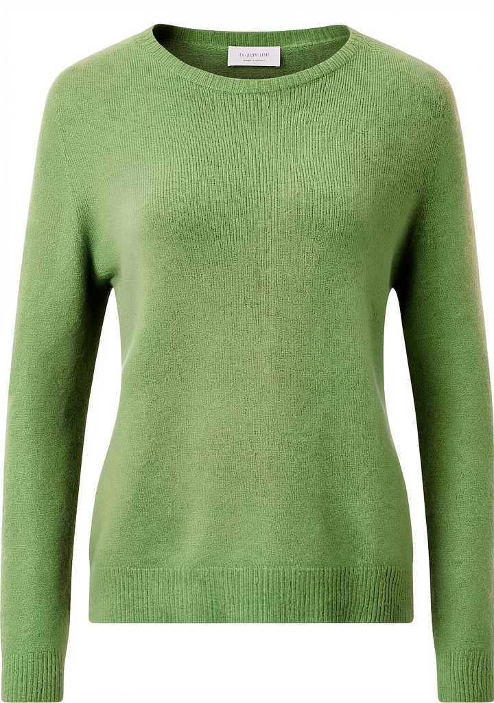 Rich & Royal Damen Strickpullover in Pistazie auf einem Modell