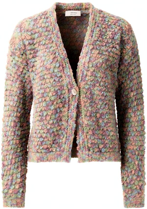 Rich Royal Strickjacke Damen Bubble Knit Cardigan Italien