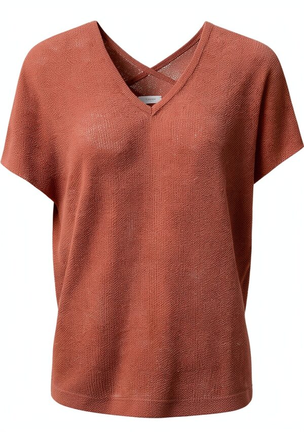 Pullover Damen Rich&Royal Bindedetail Summer Orange Modell