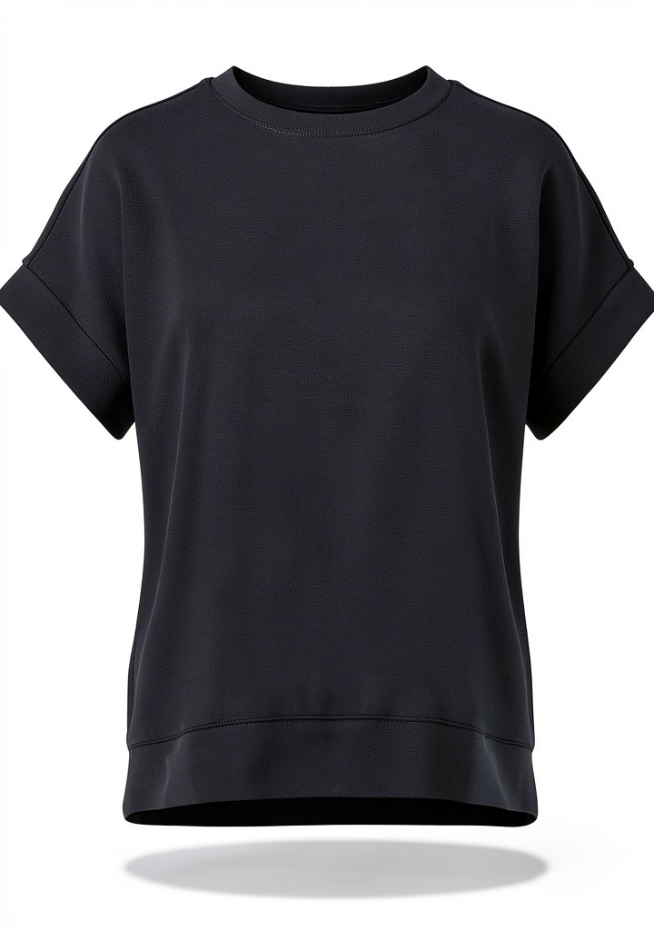 Rich Royal Damen T-Shirt schwarz in Größe M an einer Modellpuppe