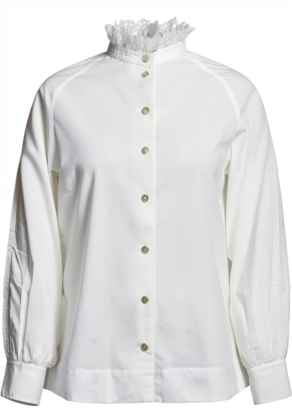 Rich Royal Bluse Stickerei Bio Weiß Mädchen Größe 38