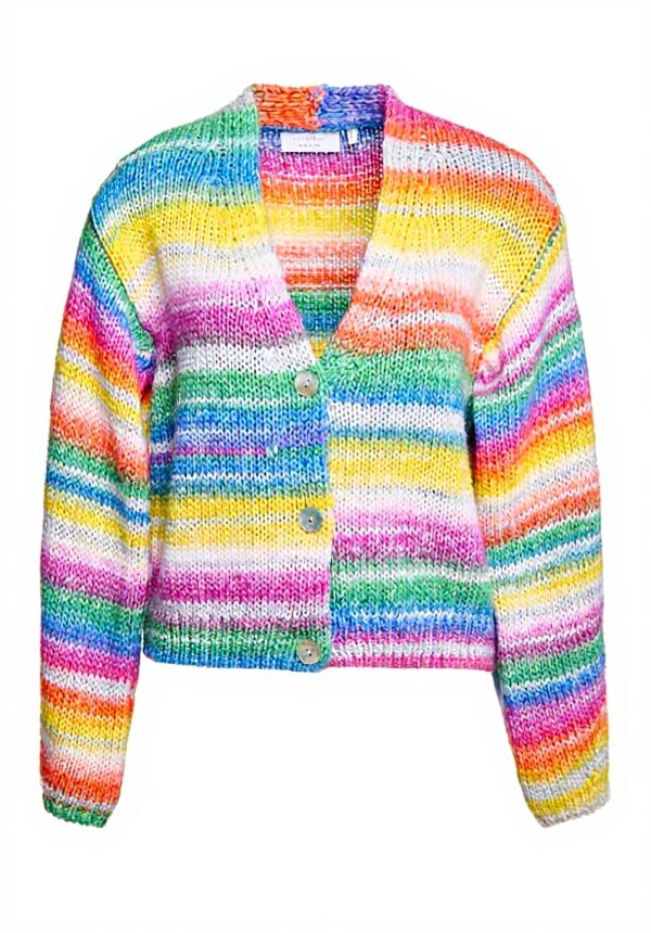 Rich Royal Strickjacke Space Dye Garn Cruise Blue XS