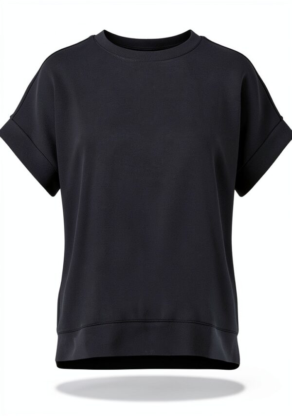 Rich Royal Damen T-Shirt schwarz Modal Elasthan