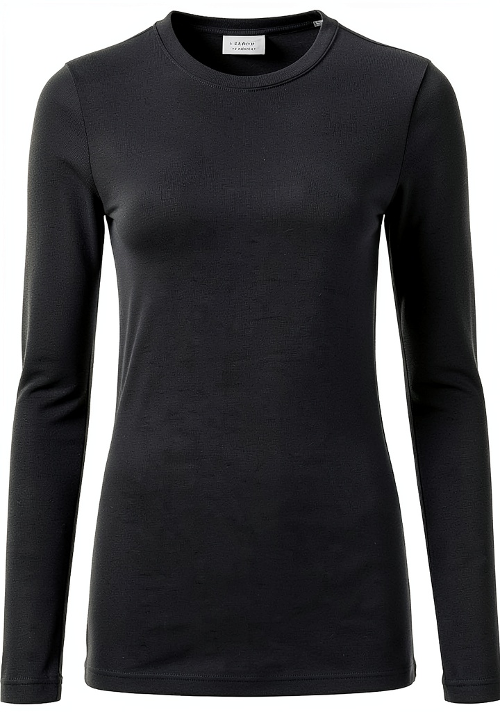 Rich Royal EV Slim Fit Longsleeve in Midnight Blue an einer Frau