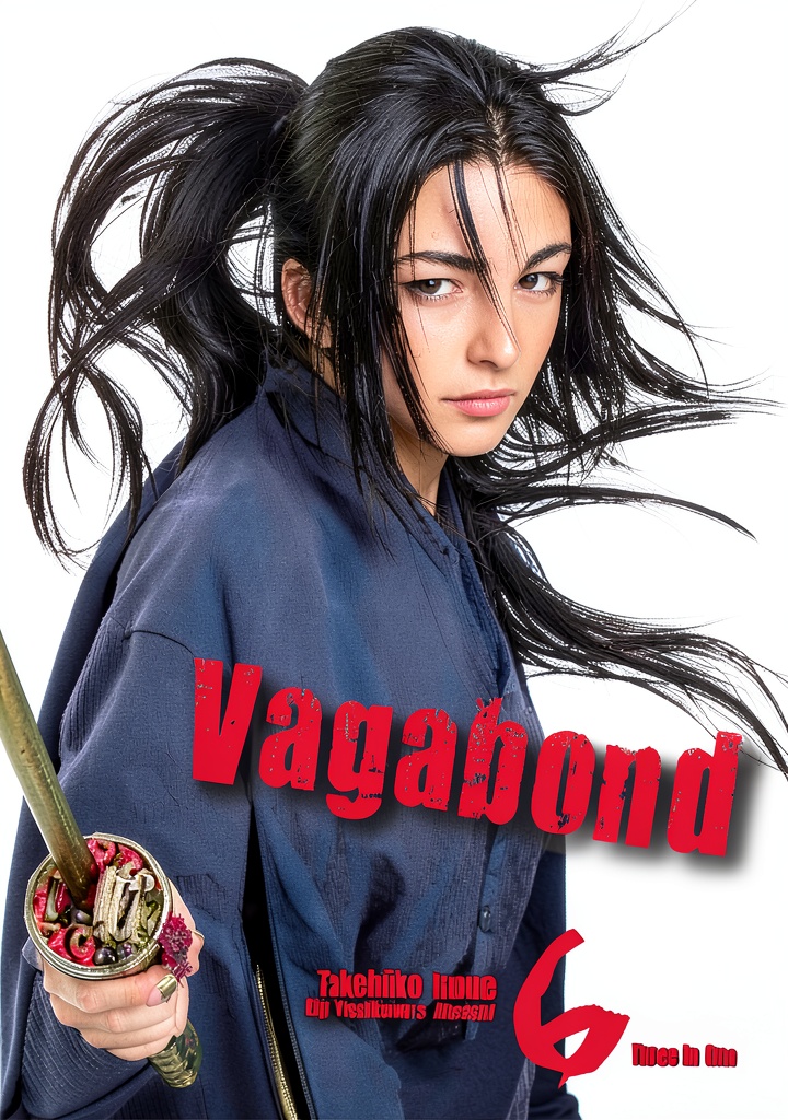Vagabond Band 6 Manga Cover mit historischem Samurai-Design