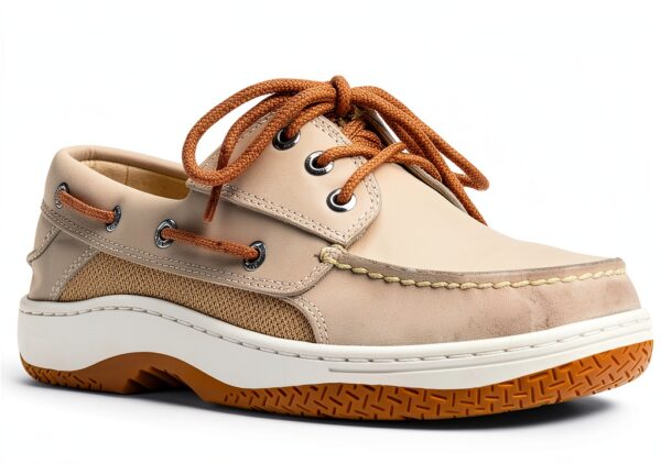 Sperry Herren Bootsschuh Cream WaveSiping Komfort-1