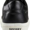 Sperry Herren Sneaker Körniges Schwarz Leinen-2