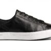 Sperry Herren Sneaker Körniges Schwarz Leinen-0