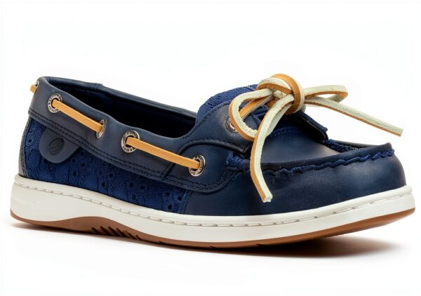 Sperry Damen Bootsschuh Marineblau Leder 360°-1