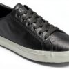 Sperry Herren Sneaker Körniges Schwarz Leinen-1